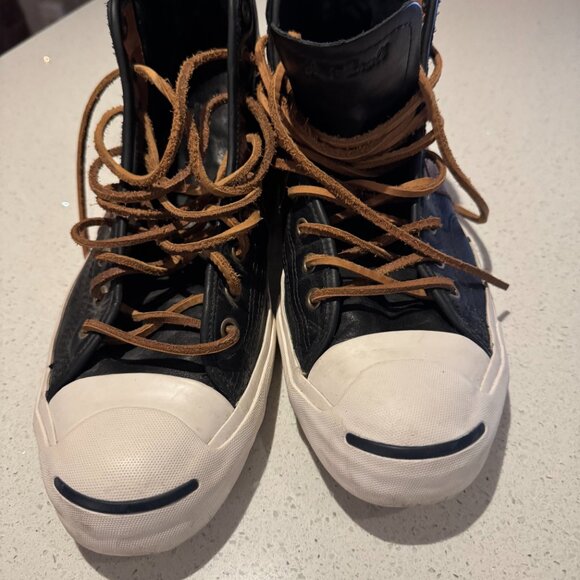 Jack Purcell Converse Leather High Tops - Picture 8 of 8